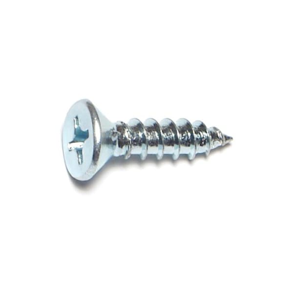 Midwest Fastener Wood Screw, #14, 1 in, Zinc Plated Steel Flat Head Phillips Drive, 30 PK 68521 - main